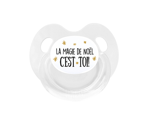 Sucette Retro Blanc La Magie de Nol, toiles