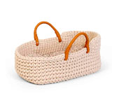 Miseis Cesta Pequena Croch para bonecas