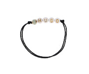 Personalised Black Bumper Bracelet