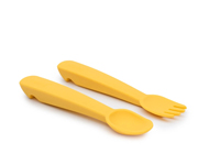 Feedie Fork & Spoon Yellow