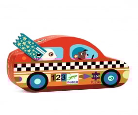 Puzzle Silhouette The Racing Car FSC