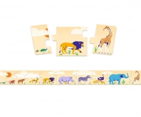 Puzzle ducatif animaux petits et grands