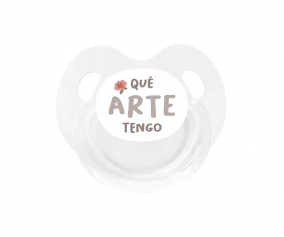 Chupeta Retro Branca Qu arte eu tengo!