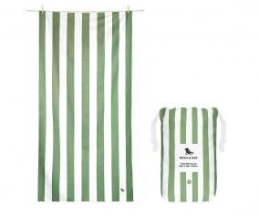 Extra Large Microfiber Beach Towel Cabana Khaki Personalised