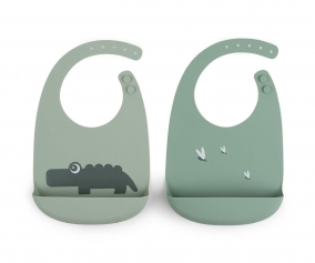 2 Babetes Silicone Croco Green