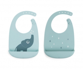 2 babetes de silicone Elphee Blue