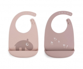 2 babetes de silicone Ozzo Dusty Pink
