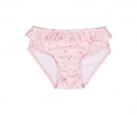 Braguita Bikini Volante Flores Rosa