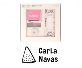 Sello Personalizado Sanda + Cinta Blanca para Ropa Oscura