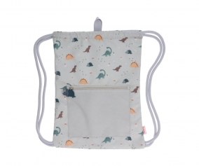 Waterproof Drawstring Backpack Dinos World Personalised