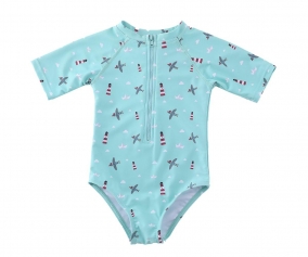 Swimsuit with Zipper Lighthouse