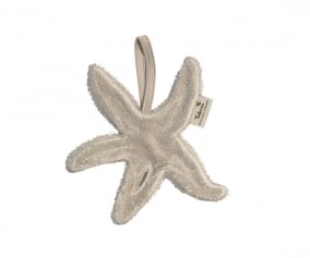 Star Pacifier Clip Timboo Feather Grey