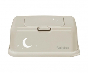 Bote  lingettes Funkybox Lune Beige