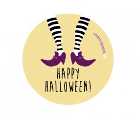 1 Chapa Halloween Brujita