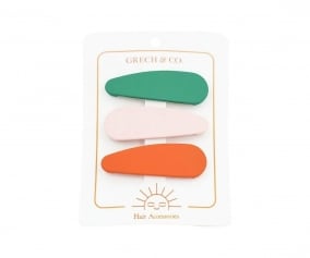 Clips para Pelo Snap Emerald/Blush Bloom/Cajun Blossom