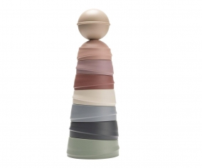 Stackable Wobbly BIBS Pastel Rainbow