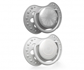 2 Chupetes Dinmicos Lovi Harmony Gris