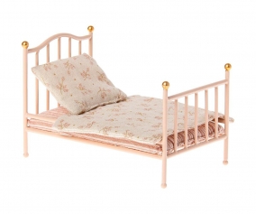 Letto Metallo Vintage Rosa Miniatura Maileg