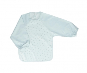 Bib with Sleeves Leaves Sage