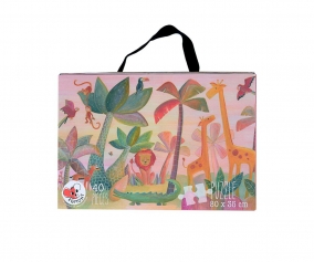 Suitcase with Jungle Puzzle 40 Pieces