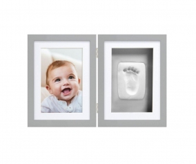 Photo Frame and Babyprints in Gray