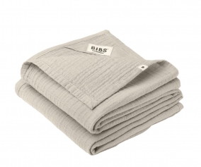 2 lingettes en mousseline BIBS Sand