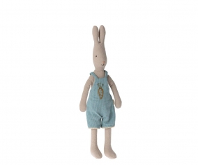 Coniglio Maileg Rabbit T2 con Pettorina Azzurra