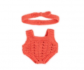 Conjunto Punto Pelele y Diadema Mueco 21cm