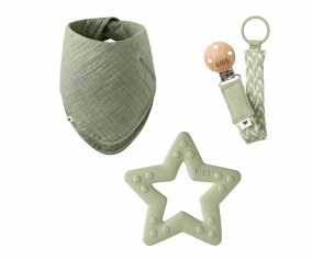 Pack Regalo BIBS I Miei Primi 3 Mesi Sage