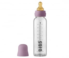 BIBS Mauve Glass Baby Bottle 225ml