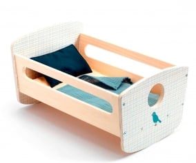 Blue Pomea Rocking Bed for Doll