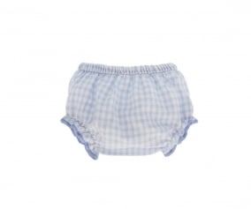 Culotte Vichy Azul Celeste para Mueco