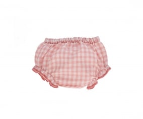 Culotte Vichy Rosa para Mueco