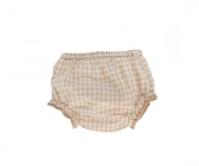 Culotte Vichy Beige para Mueco