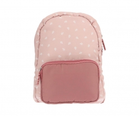 Mochila Infantil Acolchada Leaves Pink Personalizable