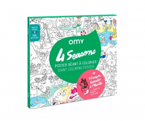 Poster XL Omy 4 Seasons  Colorier et Peindre