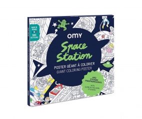 Poster XL Omy Space avec autocollants