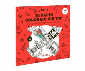 Jogo de inflar e colorir Omy Pirates