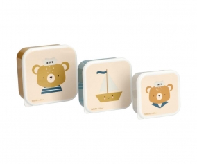 3 Simon Bear Lunch Boxes