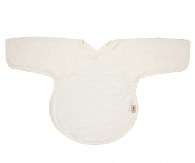 Babete Personalizvel Timboo Daisy White com mangas