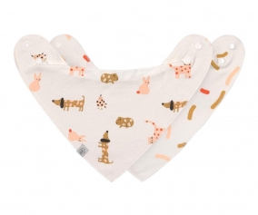 Pack of 2 bibs - Little Mateys Spicy Orange