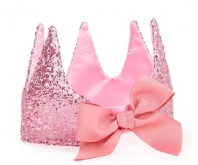 Corona Preziosa Paillettes Rosa
