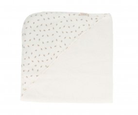 Cape de bain Tutete Leaves White Personnalisable