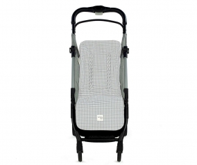 Stroller Cushion I Love Vichy Gray Check