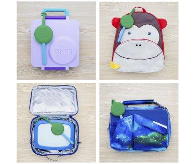 Travel Cutlery Set with Mint Green Case