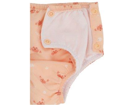 Cueca Banho Fralda Crab Coral