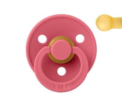 Chupete BIBS Colour Round Coral en Bolsita