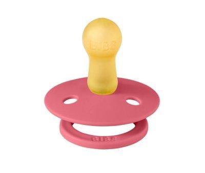 Chupete BIBS Colour Round Coral en Bolsita