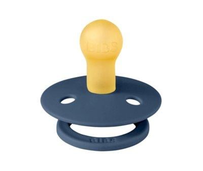 Chupete BIBS Colour Round Steel Blue en Bolsita