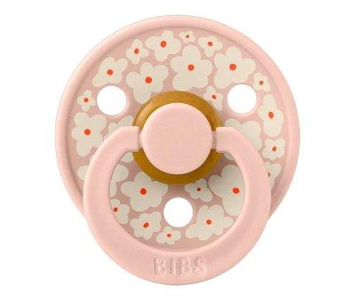 2 BIBS Studio Colour Round Pacifiers Jasmine Blush Mix